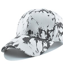 billiga -Unisex Basebollkeps Solhatt Vit Gul Polyester Mönster Resor Strandstil Utomhus Semester Knytbatik Justerbara Mode Ögonskydd
