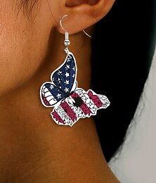 abordables -Mujer Pendientes Moda Exterior Mariposa Arete