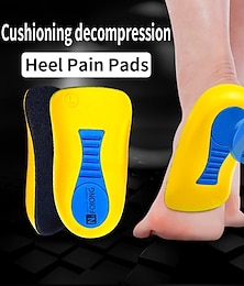 cheap -Half Orthopedic Insoles for Men Women Foot Heel Spurs Pain Cushion Foot Massager Care Insole Latex Soft Sole Running Shoes Pads