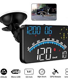 billige -digitalt gps speedometer, universell bil hud head up display med hastighet mph, trøtthets kjøring påminnelse, overspeed alarm hd display, for alle kjøretøy