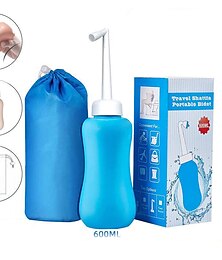 economico -spruzzatore portatile per bidet bottiglia eva 300/400/600 ml testa ugello staccabile con custodia, bottiglia grande portatile da viaggio per toilette bagno shattaf spray manuale