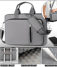 economico -13 13,3 14 15 15,6 16 17 Borsa per laptop da 17,3 pollici antiurto &amplificatore; valigetta impermeabile borsa a tracolla borsa da lavoro borsa da lavoro custodia per computer portatile per macbook