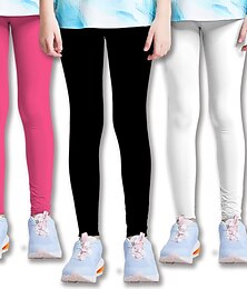 ieftine -Fete 3D Mată Pantaloni Leginși Toamnă Iarnă Activ Drăguţ Colanți Poliester Copii 3-12 ani În aer liber Stradă sportiv Fit regulat
