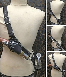 abordables -Punk y gótico Medieval Renacimiento Traje de cosplay Vaina Feria del Renacimiento Pirata Guerrero Vikingo Hombre Pirata Mascarada Escenario Feria del Renacimiento LARP Adulto Más Accesorios