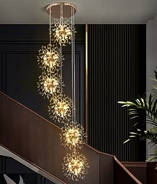 abordables -lustres en cristal de luxe cluster designsputnik lustre plafonnier or suspension pour salle à manger, cuisine, salon, restaurant (or, 18/36-lumière) 110-240v