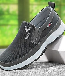 economico -mocassini slip-on casual da uomo in rete traspirante bianca e nera per il comfort quotidiano