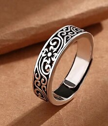 economico -1 pc Anello regolabile For Per uomo Per donna Regalo Giornaliero Appuntamento Lega Retrò Gioia