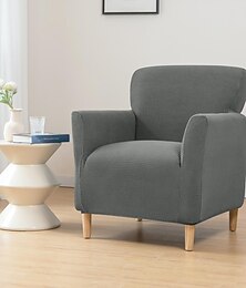 abordables -Funda elástica para sillón color burdeos, funda protectora para sofá de 1 plaza con base elástica para niños y mascotas