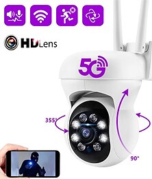 رخيصةأون -hd 1080p / 720p 5g wifi ip camera wireless speed dome ptz cctv ir outdoor netcam monitor auto track full color night Vision Security camera netcam