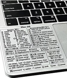 رخيصةأون -ملصق اختصار لوحة المفاتيح المرجعية لاصق للكمبيوتر المحمول وسطح المكتب ملصق اختصار لـ apple mac chromebook window Photoshop