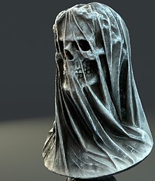 levne -halloween závoj sekačka lebka domácí dekorace interiérové umění stolní dekorace halloween pryskyřice řemesla halloween dekorace kostry