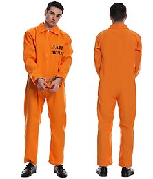 abordables -Prisonier Joker Halloween Costume de cosplay Costume élégant Cosplay Costumes Adulte Homme Halloween Carnaval Mascarade Déguisements d'Halloween faciles Se déguiser