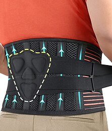 economico -cintura lombare per supporto lombare per uomo donna sollievo dal dolore lombare ernia del disco sciatica scoliosi allenatore in vita con 4 soggiorni