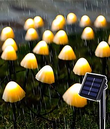 billige -led solcellestrenglys, eventyrsti plenlandskap sopplampe for utendørs julehage, uteplass og gatedekorasjon