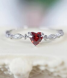 voordelige -Dames Ringen Romantisch Afspraakje Hart Ring