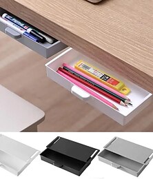 preiswerte -Schreibtisch-Aufbewahrungsbox, unsichtbare Lade-Büro-Paste-Typ-Finishing-Box, Studenten-Schlafzimmer-Desktop-Kreativ-Schreibwaren-Box