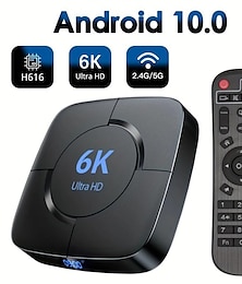 Недорогие -tv box 6k smart tv box media player hd 3d сеть цифровая поддержка 2.4g & 5g wifi wlan youtube голосовой помощник телеприставка 2g+16g
