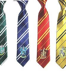 cheap -Magic Harry Slytherin Hufflepuff Men's Women's Boys Movie Cosplay Classic & Timeless Cosplay Yellow Red Blue Christmas Halloween Carnival Tie