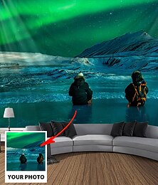 abordables -Tapiz colgante personalizado con tu foto Mejor regalo de graduación Decoración mural Fondo fotográfico Decoración del hogar dormitorio sala de estar (sugerencia de definición de foto 3Mo o superior)