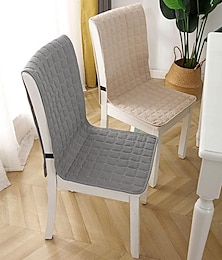economico -fodera per sedia da pranzo sedia cuscino del sedile fodera antiscivolo con lacci spessi cuscinetti resistenti e lavabili per sala da pranzo, ufficio, cucina