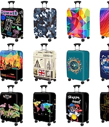 cheap -Durable Travel Luggage Cover, Dacron Elastic Suitcase Cover Protector, Foldable Washable Luggage Cover Protector