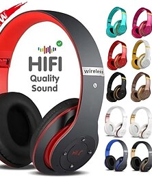 cheap -Wireless Bluetooth Headphones Deep Bass HIFI Earphone Portable Foldable Headset with Mic Support SD Card for Android/IOS