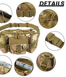 halpa -vedenpitävä nylon miesten fanny pack taktinen armeijan vyölaukku vaellus retkeily olkapäävyö peppu urheilu rintalaukut