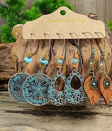 voordelige -Dames Oorknopjes Druppel oorbellen Ring oorbellen Lang Laten vallen Stijlvol Eenvoudig Vintage Boho Zoet oorbellen Sieraden Blauw Voor Feest Straat Dagelijks Feestdagen Festival