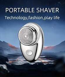 billige -kapselformet bærbar elektrisk barbermaskin mini bærbar smart barbermaskin barberhøvel for utendørs reiser bursdagsgave til menn farsdagsgave