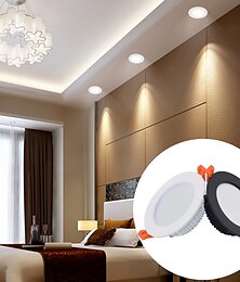 abordables -2Pcs LED Waterproof Downlight Dimmable Kitchen 220V Bathroom Toilet Eaves White Ceiling Lamp Spot Light