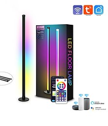 economico -Graffiti Intelligent WiFi LED Smart Light LED Lampada da Terra Luce Rossa Mesh con Sincronizzazione Musicale Lampada Angolare Cambio Colore con Telecomando  Controllo App Timer Lampada d'Ambiente
