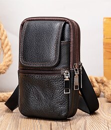 preiswerte -Herren-Handytasche aus echtem Leder, Herren-Gürteltasche, Herren-Gürteltasche, Herren-Umhängetasche