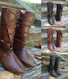 levne -Středověké Renesanční Boty Ploché jazzové boty Pirát Válečník Rytíř Viking Křižák Maškarní kostým Pánské Unisex Keltské Pirát předvečer Všech svatých Plesová maškaráda Výkon Večírek LARP Dospělé Boty