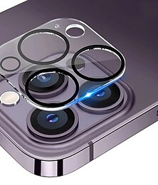 economico -2 pz Protezione dell'obiettivo della fotocamera Per Apple iPhone16 iPhone 15 Pro Max Plus iPhone 14 13 12 11 Pro Max Plus Mini SE Vetro temperato Durezza 9H Anti Bolle Anti-impronte Alta definizione