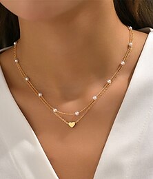 cheap -Women's necklace Fashion Outdoor Heart Necklaces