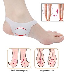 cheap -1Pair Leg Shape Correction Pad Feet Care Pain Relief Foot Support Tools Flatfoot Correction Arch Orthotic Insole Pad Plantar