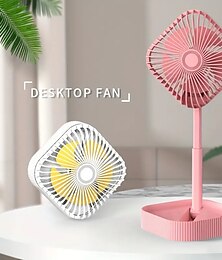 cheap -Portable Lifting Rotating Small Fan Desktop Electric Fan Usb Wire Powered Light Weight Easy To Carry For Home Office And Travel