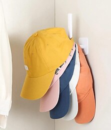 cheap -Hat Rack For Baseball Caps Adhesive Hat Hooks For Wall Cap Hanger Storage Cap Organizer No Drilling Hat Holder For Door Closet