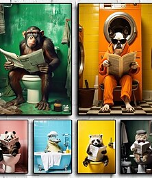 voordelige -Afdrukken Rolde canvasafdrukken - Dieren Modern Kunstafdrukken