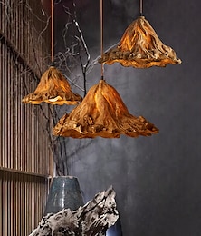 economico -lampada a sospensione a led arte in resina lampada a sospensione 21 cm semplice caffetteria ristorante bar lampada a sospensione e26 / 27 sorgente luminosa plafoniera in metallo ferro 1 pz 110-240 v