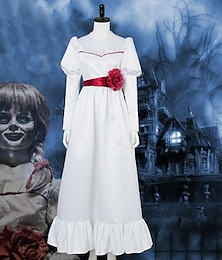 levne -Annabelle Šaty Cosplay kostým Maškarní Dětské Dospělé Dámské Dívčí cosplay předvečer Všech svatých Večírek Plesová maškaráda Karneval Plesová maškaráda Mardi Gras Jednoduchý karnevalový kostým