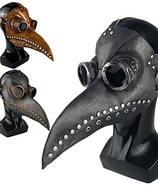 economico -maschera antigas per occhiali punk di halloween, maschera da medico della peste, maschera di corvo con becco di uccello dal naso lungo, accessori per costumi di vapore cosplay