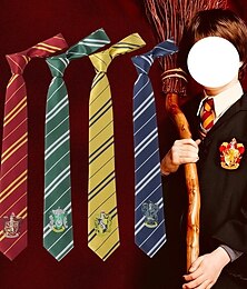 cheap -Magic Harry Ravenclaw Hufflepuff Men's Women's Boys Movie Cosplay Classic & Timeless Yellow Red Blue Christmas Halloween Carnival Tie