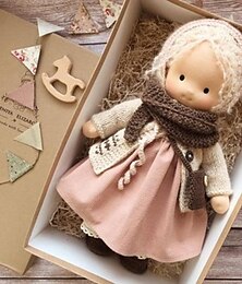 Недорогие -Вальдорфская кукла, хлопковая вальдорфская кукла, кукла художника ручной работы, фестиваль большого пальца, Вальдорф
