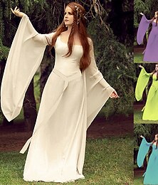 levne -Retro Středověké Renesanční Maškarní Rukávový manžetový rukáv Viking Outlander Elfí Dámské Keltské Fantazie Karneval Plesová maškaráda Svatební Dovolená Párty Dospělé Šaty