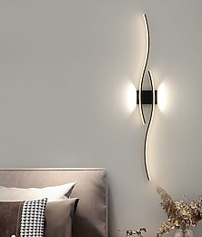 お買い得  -Lightinthebox LED 壁取り付け用燭台ランプ屋内 60/80 センチメートル 2 ライトミニマリストウォールマウントライトロング家の装飾照明器具屋内壁洗浄ライトリビングルームベッドルームウォームホワイト 110-240v