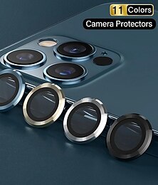 זול -סט 1 מצלמה עדשה מגן עבור Apple אייפון 16 אייפון 15 פרו מקס פלוס iPhone 15 Pro Max Plus 14 13 12 11 זכוכית מחוסמת קשיחות 9H אנטי בועות נוגד טביעות אצבעות (HD) ניגודיות גבוהה הוכחת פיצוץ