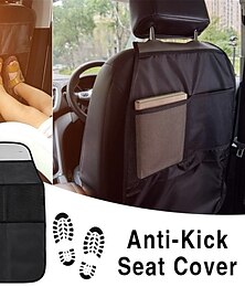 economico -Coprisedile per sedile anti-calcio per auto per coprisedile per auto anti fango e sporco Coprisedile per bambini con tappetino anti-calcio con custodia