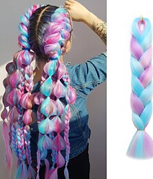 baratos -Extensor Tranças Jumbo Trança Box Braids Cabelo Sintético Cabelo para Trançar 5 Pack 3 pacotes 1 pacote