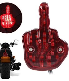 cheap -Motorcycle Taillight ,12V LED Motorcycle Rear Light Rear Brake Lamp Unique Middle Finger Styling